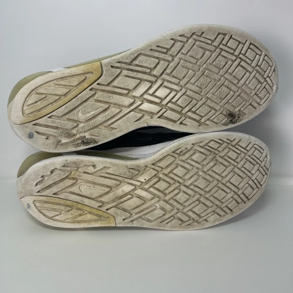 Nike Air Max Fly Running Shoes Men's Size 9, Black AT2506-002 Gold Swoosh‎
